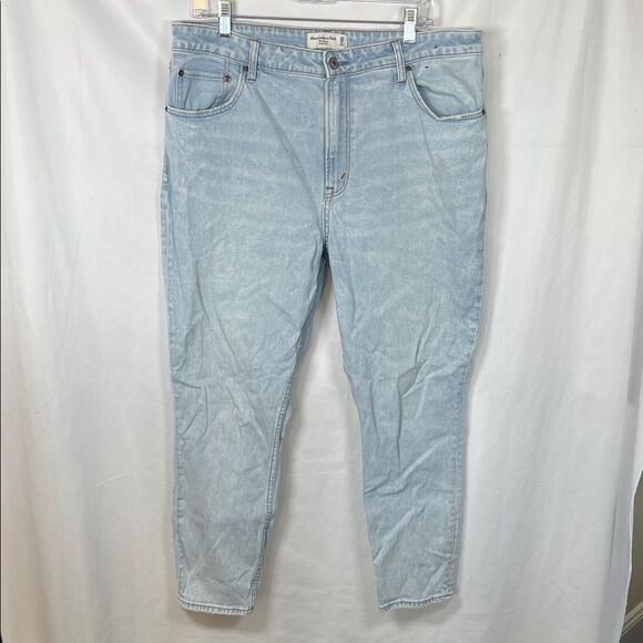 Abercrombie & Fitch The Skinny High Rise Curve Love 33 / 16 Light Wash Jeans - Picture 1 of 5
